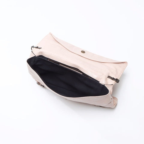 BALENCIAGA Envelope Leather Shoulder Bag pink WS14401