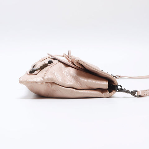 BALENCIAGA Envelope Leather Shoulder Bag pink WS14401