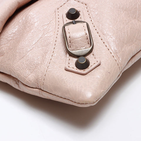 BALENCIAGA Envelope Leather Shoulder Bag pink WS14401