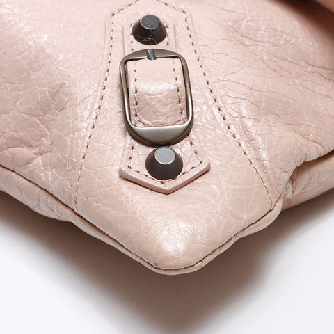 BALENCIAGA Envelope Leather Shoulder Bag pink WS14401