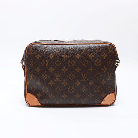 LOUIS VUITTON 2009 Monogram Nile Shoulder Bag Brown WS14406