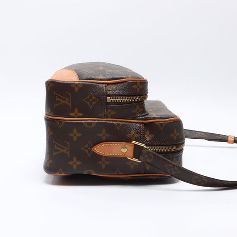 LOUIS VUITTON 2009 Monogram Nile Shoulder Bag Brown WS14406