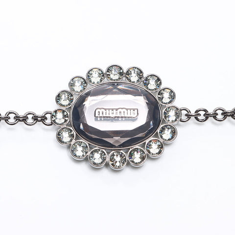 Miu Miu Velour Matelasse Shoulder Bag black WS14407