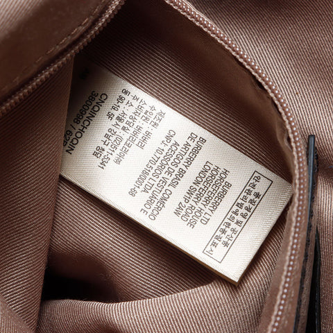 BURBERRY Novacheck enamel Shoulder Bag beige WS14408