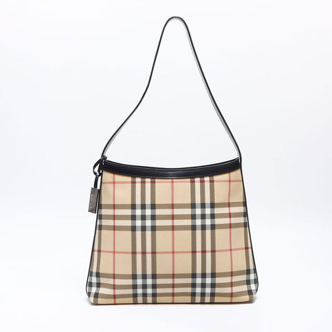 BURBERRY Nova Check Shoulder Bag beige WS14409