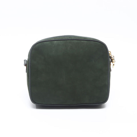 Salvatore Ferragamo Vara Suede Shoulder Bag green WS14410