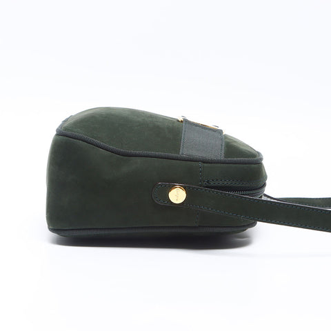 Salvatore Ferragamo Vara Suede Shoulder Bag green WS14410