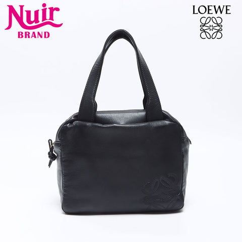 LOEWE Anagram Nappa Leather Handbag black WS14411