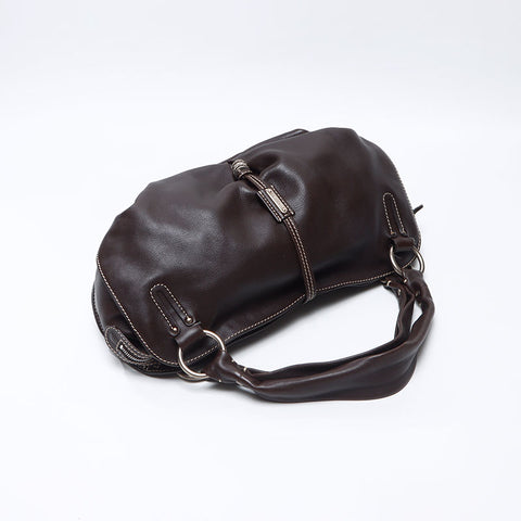 CELINE Bitter Sweet Leather Handbag Brown WS14413