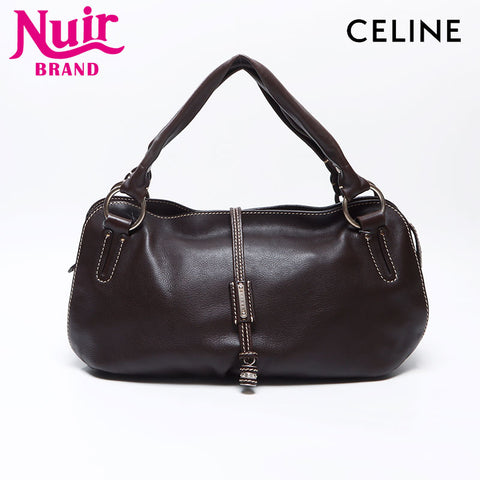 CELINE Bitter Sweet Leather Handbag Brown WS14413