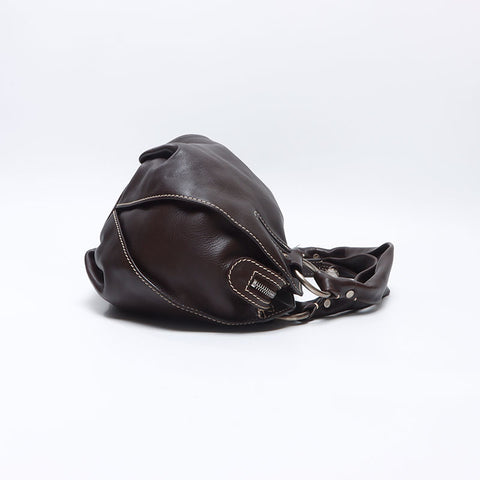 CELINE Bitter Sweet Leather Handbag Brown WS14413