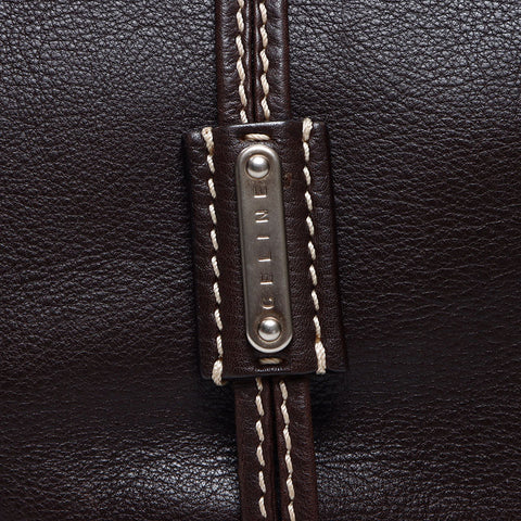 CELINE Bitter Sweet Leather Handbag Brown WS14413