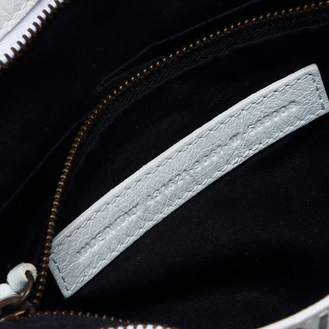 BALENCIAGA City Graffiti Shoulder Bag white WS14414