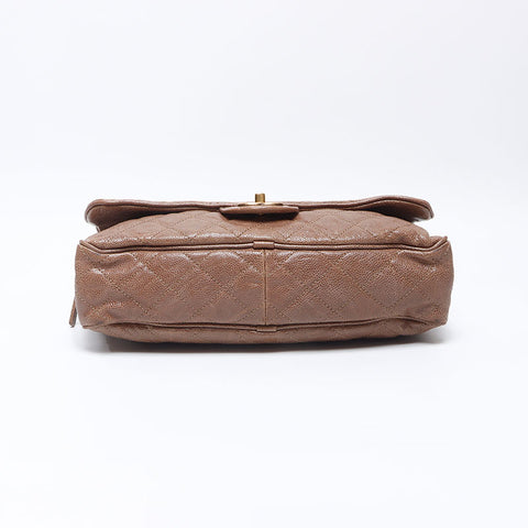 CHANEL 16th series 2012-2013 Caviar Skin Chain Shoulder Bag beige WS14419