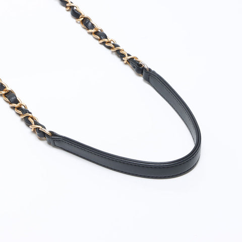 CHANEL 23 series Mouton Boa 2way Top Handle Shoulder Bag black WS14420