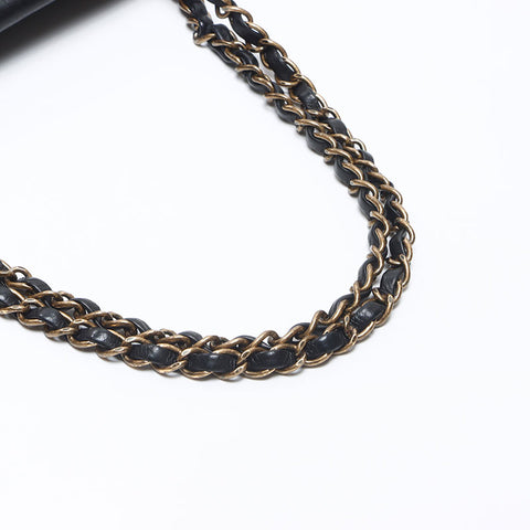 CHANEL 14th 2011 COCO Mark Chain Shoulder Bag black WS14424