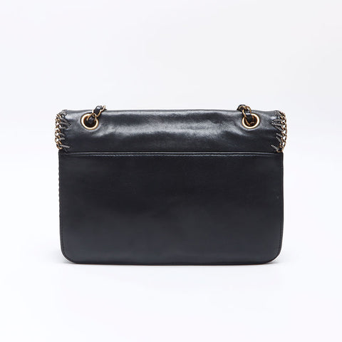 CHANEL 14th 2011 COCO Mark Chain Shoulder Bag black WS14424