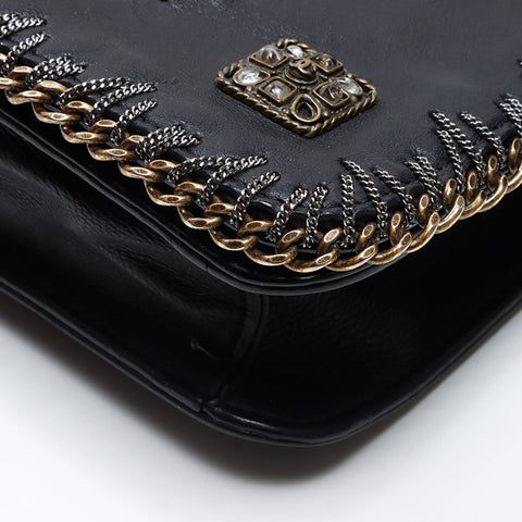 CHANEL 14th 2011 COCO Mark Chain Shoulder Bag black WS14424