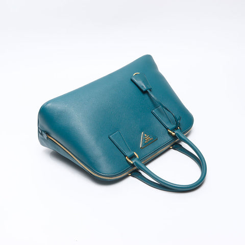 PRADA Saffiano Leather 2012-2013 Handbag green WS14426