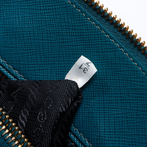 PRADA Saffiano Leather 2012-2013 Handbag green WS14426