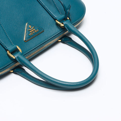 PRADA Saffiano Leather 2012-2013 Handbag green WS14426
