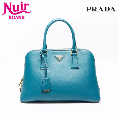 PRADA Saffiano Leather 2012-2013 Handbag green WS14426