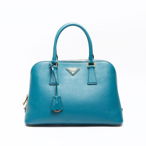 PRADA Saffiano Leather 2012-2013 Handbag green WS14426