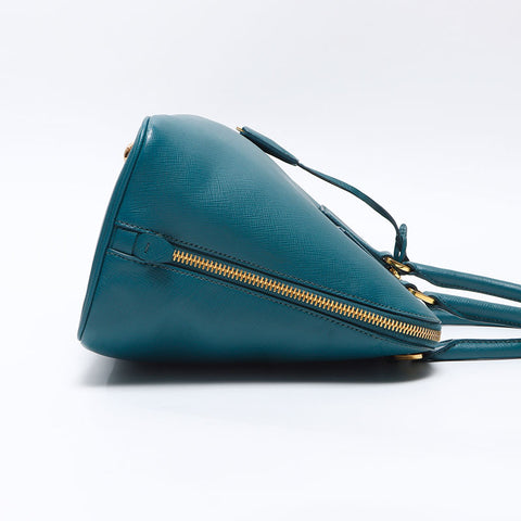 PRADA Saffiano Leather 2012-2013 Handbag green WS14426