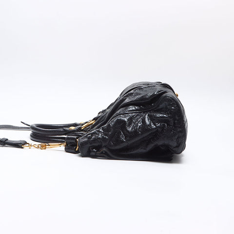 Miu Miu leather Shoulder Bag black WS14427