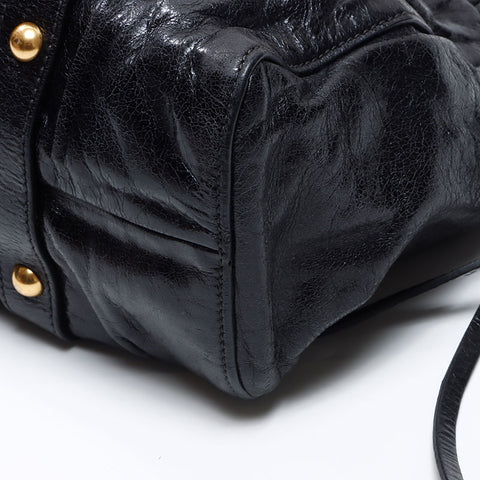 Miu Miu leather Shoulder Bag black WS14427