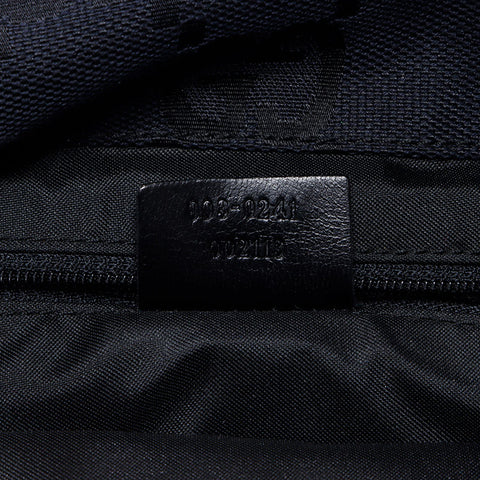 GUCCI GG canvas x leather Backpack Â· Daypack black WS14428
