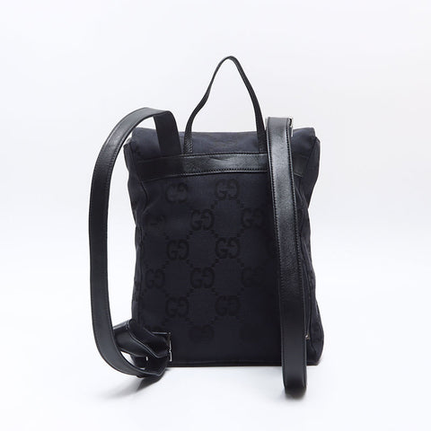 GUCCI GG canvas x leather Backpack Â· Daypack black WS14428