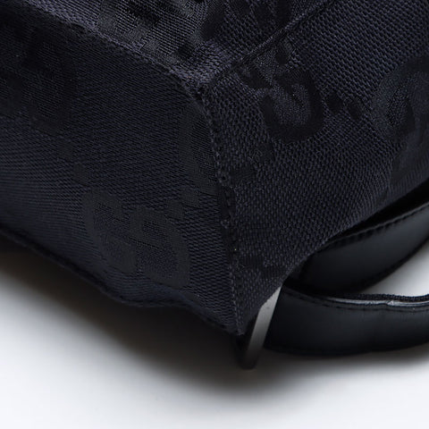 GUCCI GG canvas x leather Backpack Â· Daypack black WS14428