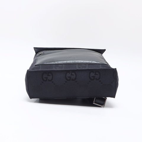 GUCCI GG canvas x leather Backpack Â· Daypack black WS14428