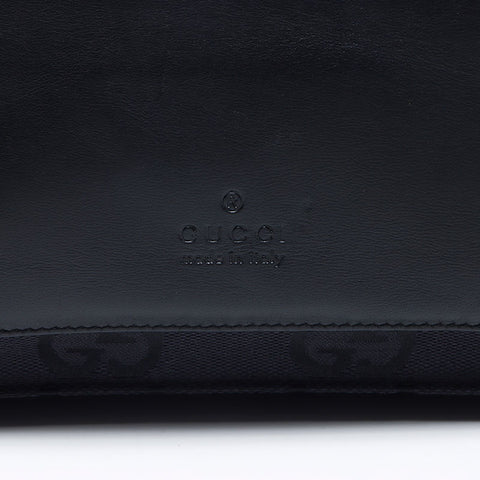 GUCCI GG canvas x leather Backpack Â· Daypack black WS14428