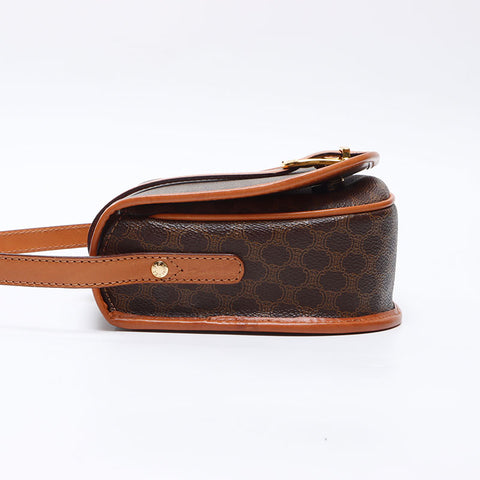 セリーヌ CELINE マカダム ショルダーバッグ ブラウン WS14430