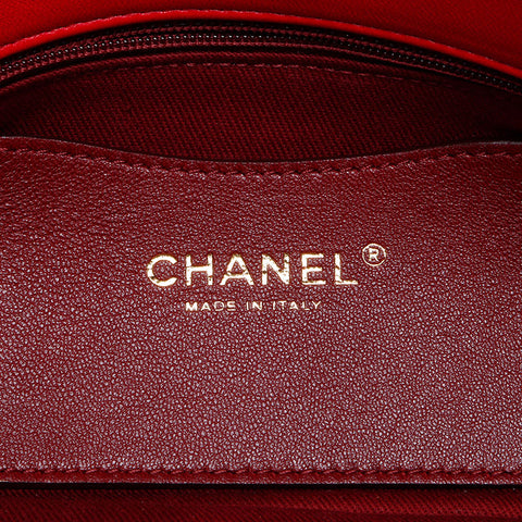 シャネル CHANEL 14番台 マテラッセ ショルダーバッグ レッド WS14431