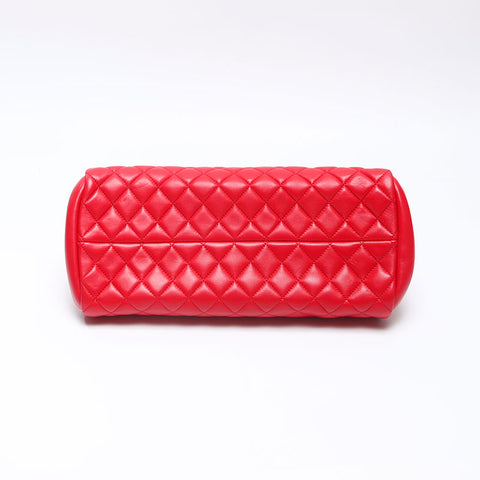 シャネル CHANEL 14番台 マテラッセ ショルダーバッグ レッド WS14431