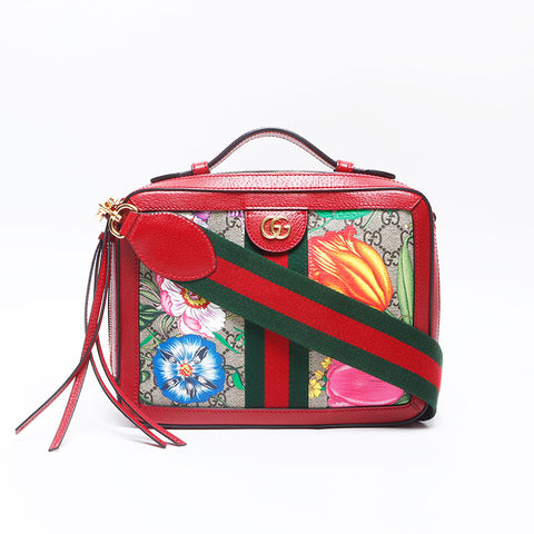 グッチ GUCCI オフィディア フローラ ショルダーバッグ レッド WS14432