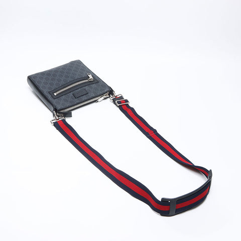 グッチ GUCCI GG スプリーム ショルダーバッグ グレー WS14434