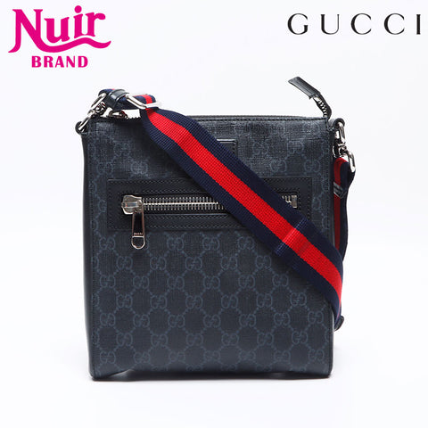 グッチ GUCCI GG スプリーム ショルダーバッグ グレー WS14434