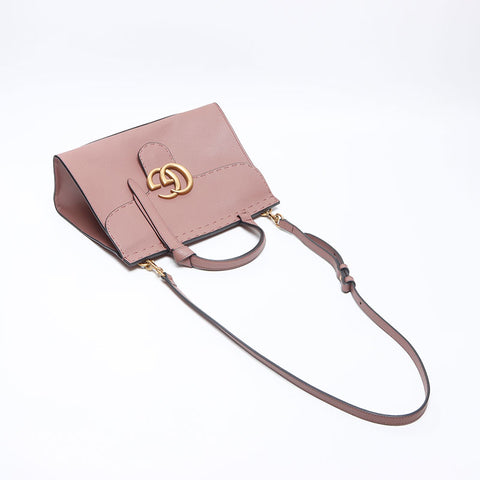 GUCCI GG Marmont Leather 2way Top Handle Shoulder Bag pink WS14435