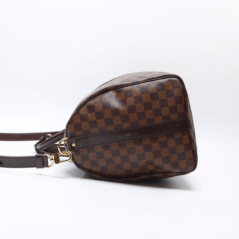 ルイ・ヴィトン LOUIS VUITTON 2009年製 ダミエ キーポル キーポルバンドリエール45 ボストンバッグ ブラウン WS14438