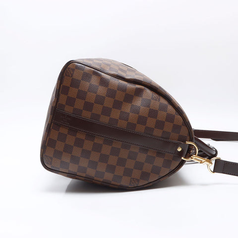 ルイ・ヴィトン LOUIS VUITTON 2009年製 ダミエ キーポル キーポルバンドリエール45 ボストンバッグ ブラウン WS14438