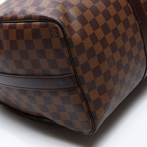 ルイ・ヴィトン LOUIS VUITTON 2009年製 ダミエ キーポル キーポルバンドリエール45 ボストンバッグ ブラウン WS14438