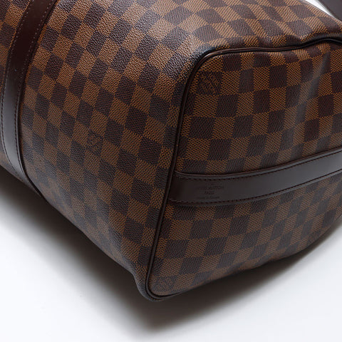 ルイ・ヴィトン LOUIS VUITTON 2009年製 ダミエ キーポル キーポルバンドリエール45 ボストンバッグ ブラウン WS14438