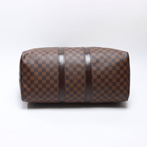 ルイ・ヴィトン LOUIS VUITTON 2009年製 ダミエ キーポル キーポルバンドリエール45 ボストンバッグ ブラウン WS14438