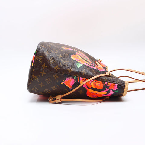 LOUIS VUITTON 2009 Monogram Neverfull MM Rose Tote Bag Brown WS14440