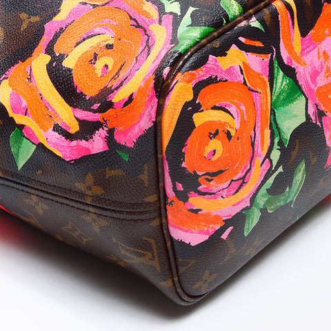 LOUIS VUITTON 2009 Monogram Neverfull MM Rose Tote Bag Brown WS14440