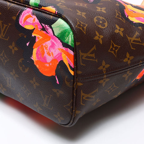 LOUIS VUITTON 2009 Monogram Neverfull MM Rose Tote Bag Brown WS14440
